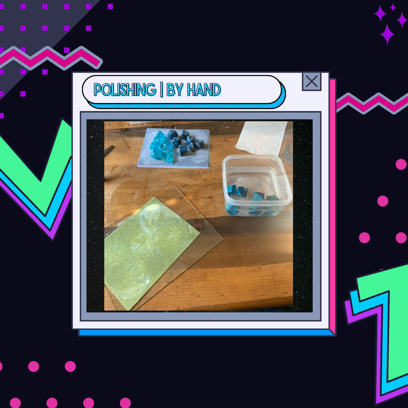 Hand Polishing Cast Dice: A Quick Start Guide