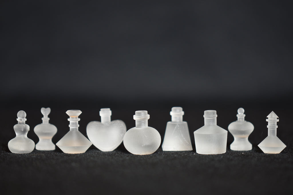 3D printed potion inclusions sized for standard sized dice