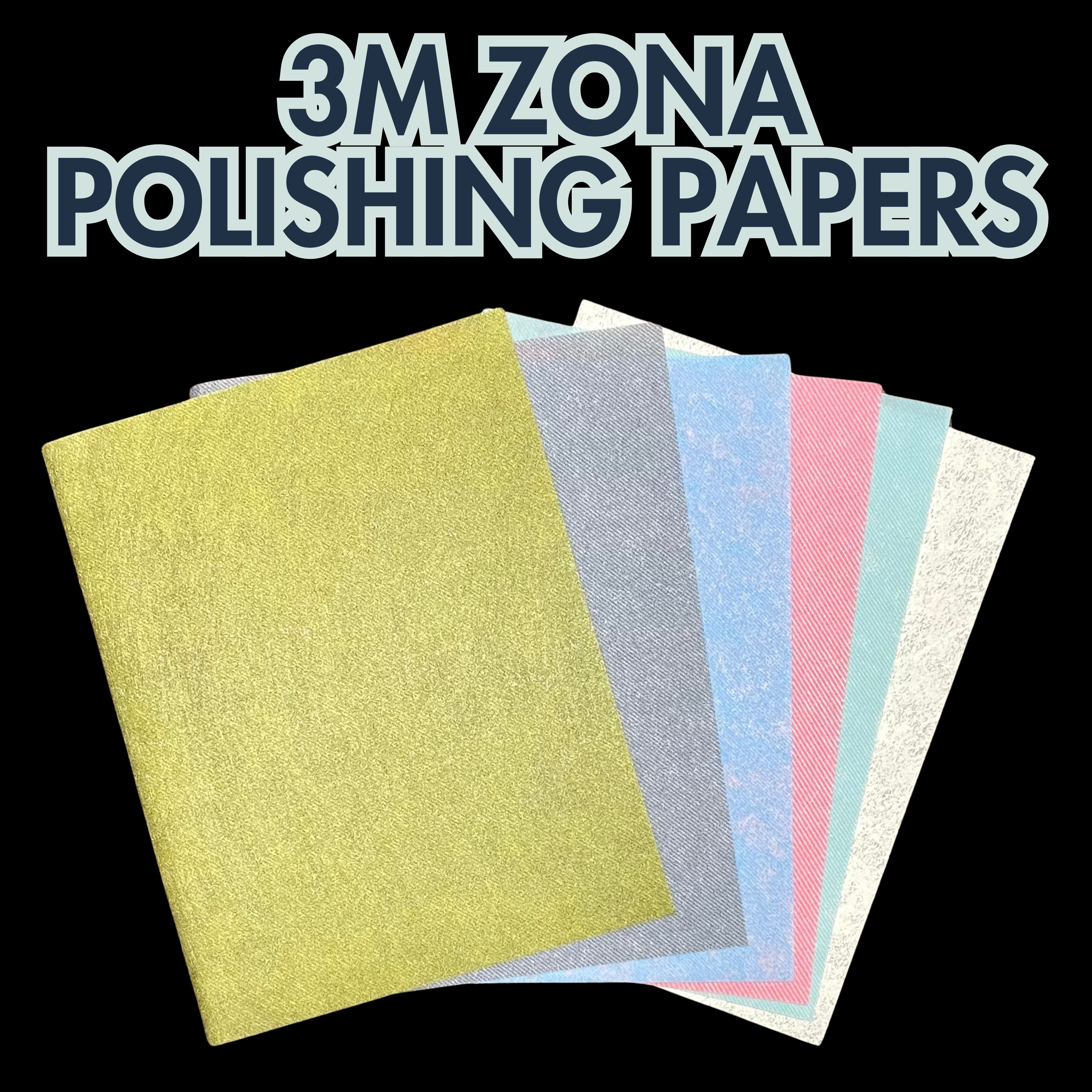 3M Zona polishing papers for polishing resin dice