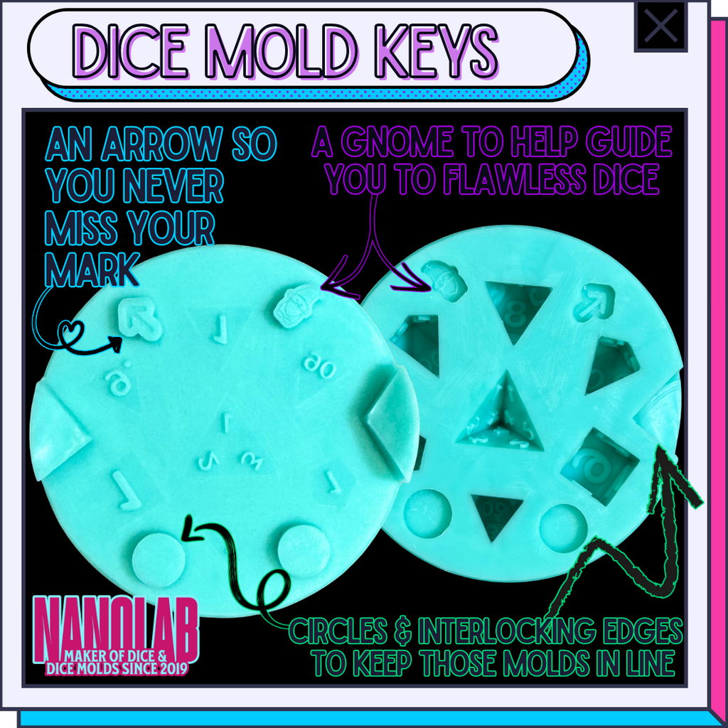 D20 & Spindown Dice Molds