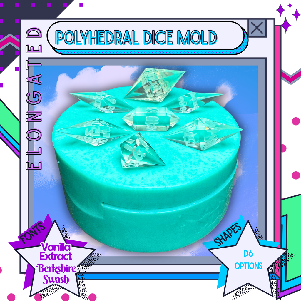 Elongated Polyhedral Dice Mold
