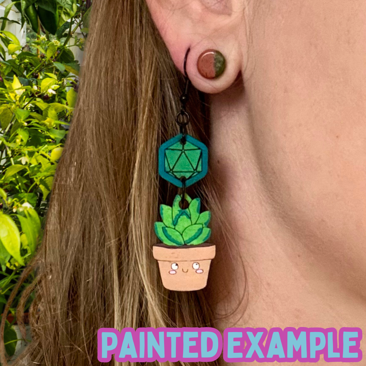 D20 Succulent Earring Kit