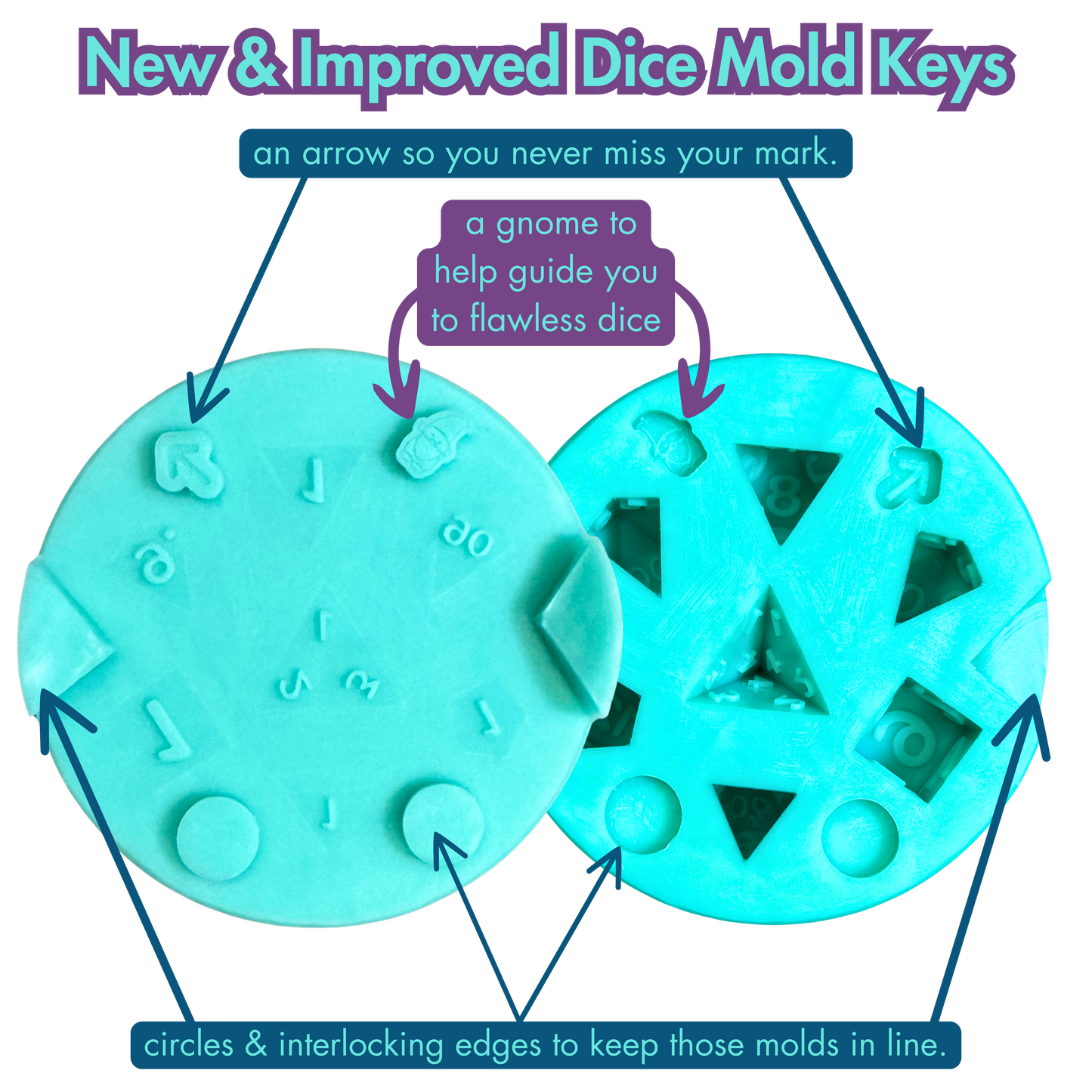 7 Piece Polyhedral Dice Mold | Standard