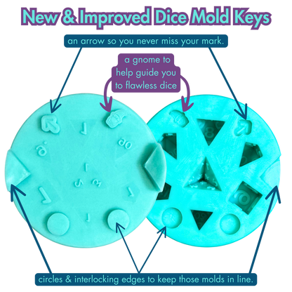 7 Piece Polyhedral Dice Mold | Standard