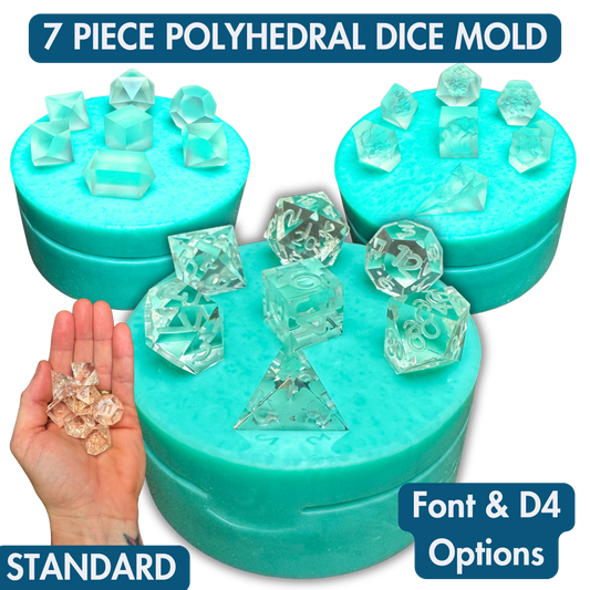 7 Piece Polyhedral Dice Mold | Standard