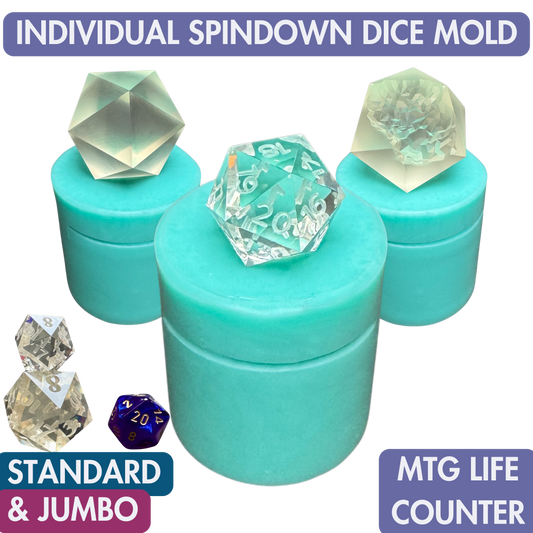 Spindown Dice Mold | Standard & Jumbo