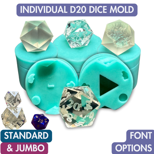 D20 Dice Mold | Standard & Jumbo