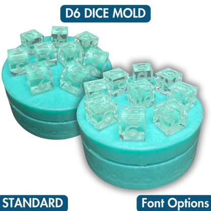 9 Piece D6 Dice Mold | Standard