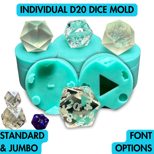 D20 Dice Mold | Standard | Jumbo