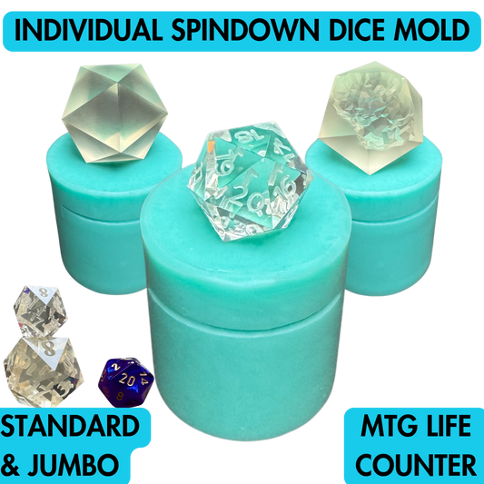 Spindown Dice Mold | Standard & Jumbo