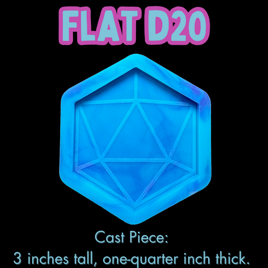 Flat D20 Mold