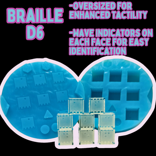 Dice Mold | Braille D6 |