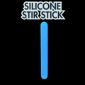 Blue reusable silicone stir stick for resin mixing