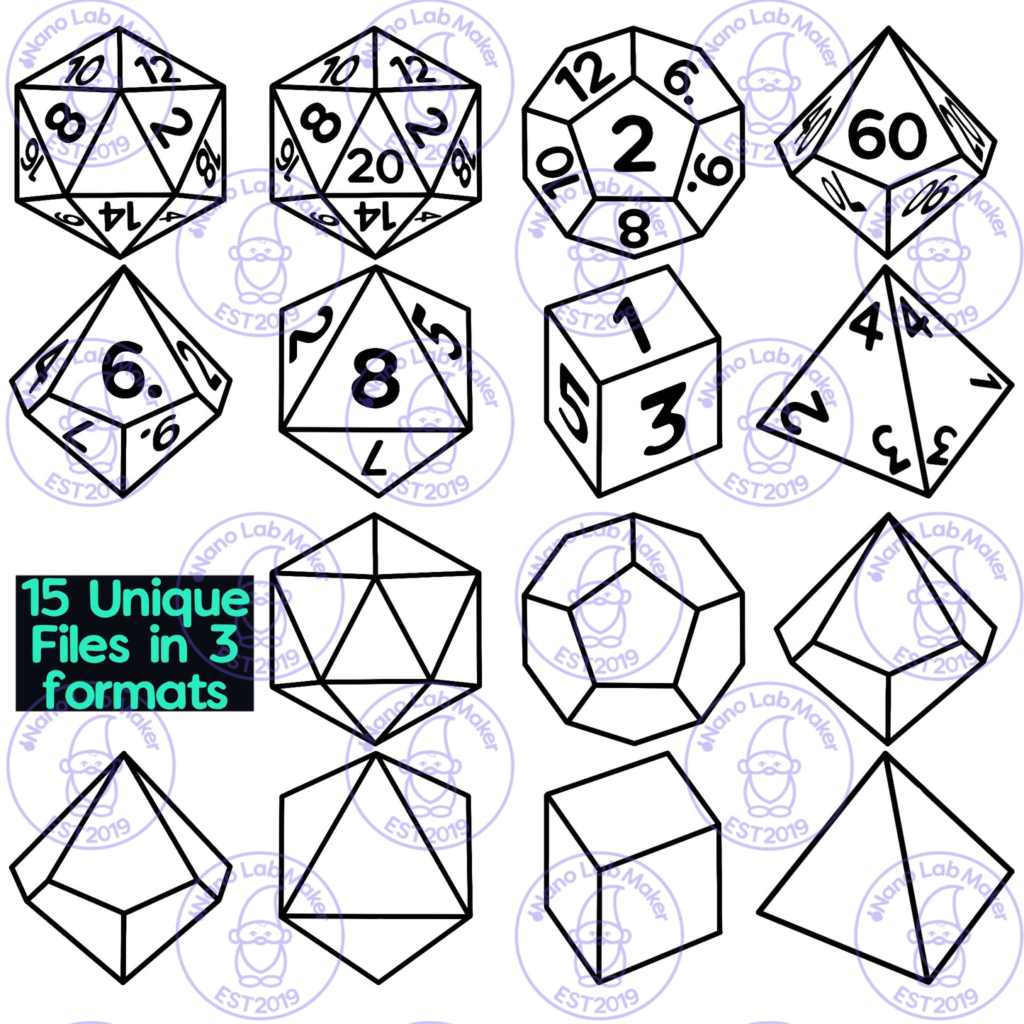 Polyhedral Dice Bundle