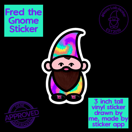 Frederick the Gnome Sticker