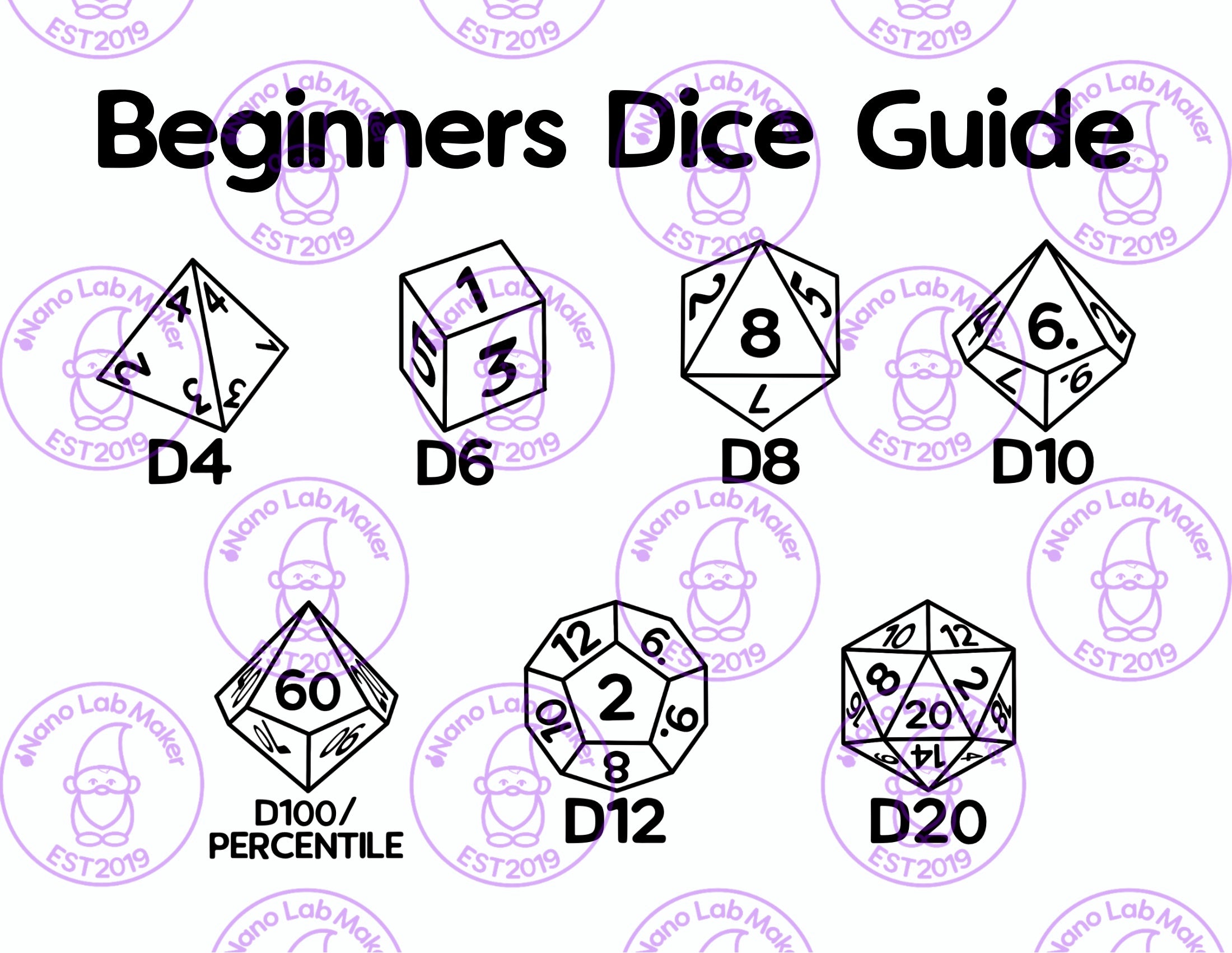 Beginners Dice Guide – Nano Lab Maker