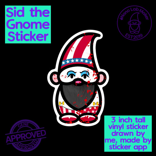 Sid the Gnome Sticker